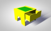 Лего-стол для конструирования с выдвижным ящиком «Приоритет» Новые горизонты